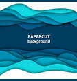 background with deep blue and white color paper vector image vector image