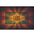 grunge label vector image