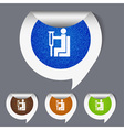 sticker icons vector image