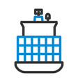 container ship icon vector image
