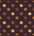 boho daisies flowers seamless pattern vector image vector image