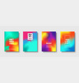 colorful modern abstract background with neon red vector image