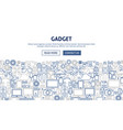gadget banner design vector image