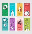 christmas and new year greeting cards vector image vector image