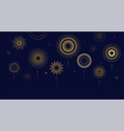 fireworks firecracker at night celebration vector image