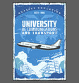 university air sea and earth transport vector image