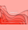 background with pastel coral trend color paper vector image vector image