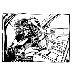 Car interior Royalty Free Vector Image - VectorStock