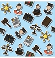 colored law pattern vector image vector image