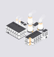 industrial power station vector image