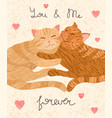 valentines day greeting card vector image