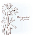 cute floral card vector image
