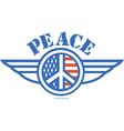 vintage patriotic american logos vector image vector image
