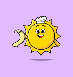 Set kawaii sun cartoon with different expressions Vector Image