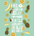 typographic summer party grunge retro poster vector image