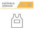 singlet editable stroke line icon vector image vector image