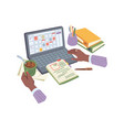 management and organization at working spaces vector image
