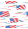 american flags seamless pattern vector image vector image