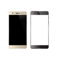 two smartphones isolated vector image