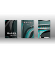 abstract cover with wave elements book design vector image