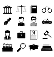 law and justice icon vector image