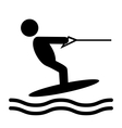summer water sport pictograms flat people icons vector image