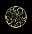 horse logo icon design vector image vector image