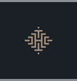 letter h logo design vector image vector image