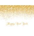 merry christmas and new year background gold vector image