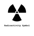 radioactivity symbol icon vector image vector image