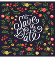 save the date card vector image