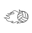 volley ball logo vector image