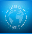 earth day with abstract stripe vector image vector image