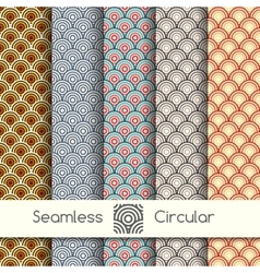 Eight scales seamless patterns Royalty Free Vector Image