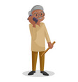 old man cartoon vector image