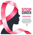 breast cancer awareness ribbon background vector image