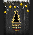 merry christmas and happy new year 2020 vector image vector image