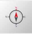 compass on a white background vector image vector image