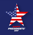 happy presidents day greeting card design vector image vector image
