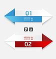 modern design arrow template banners vector image vector image