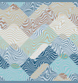 sea wavy lines seamless texture vector image