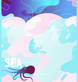 abstract sea background vector image