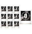 photo countdown vector image vector image