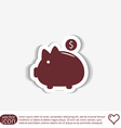 piggy bank symbol of money vector image