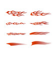 tribal vehicle graphic flame wrap vector image