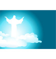 resurrected jesus christ vector image