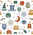 seamless halloween pattern vector image