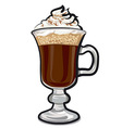 irish coffee vector image vector image
