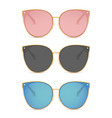 sun glasses isolated summer vector image vector image