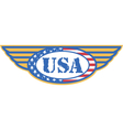 vintage patriotic american logos vector image vector image